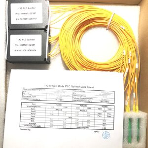 1:2 PLC-Splitter, Single Mode 2,0 mm